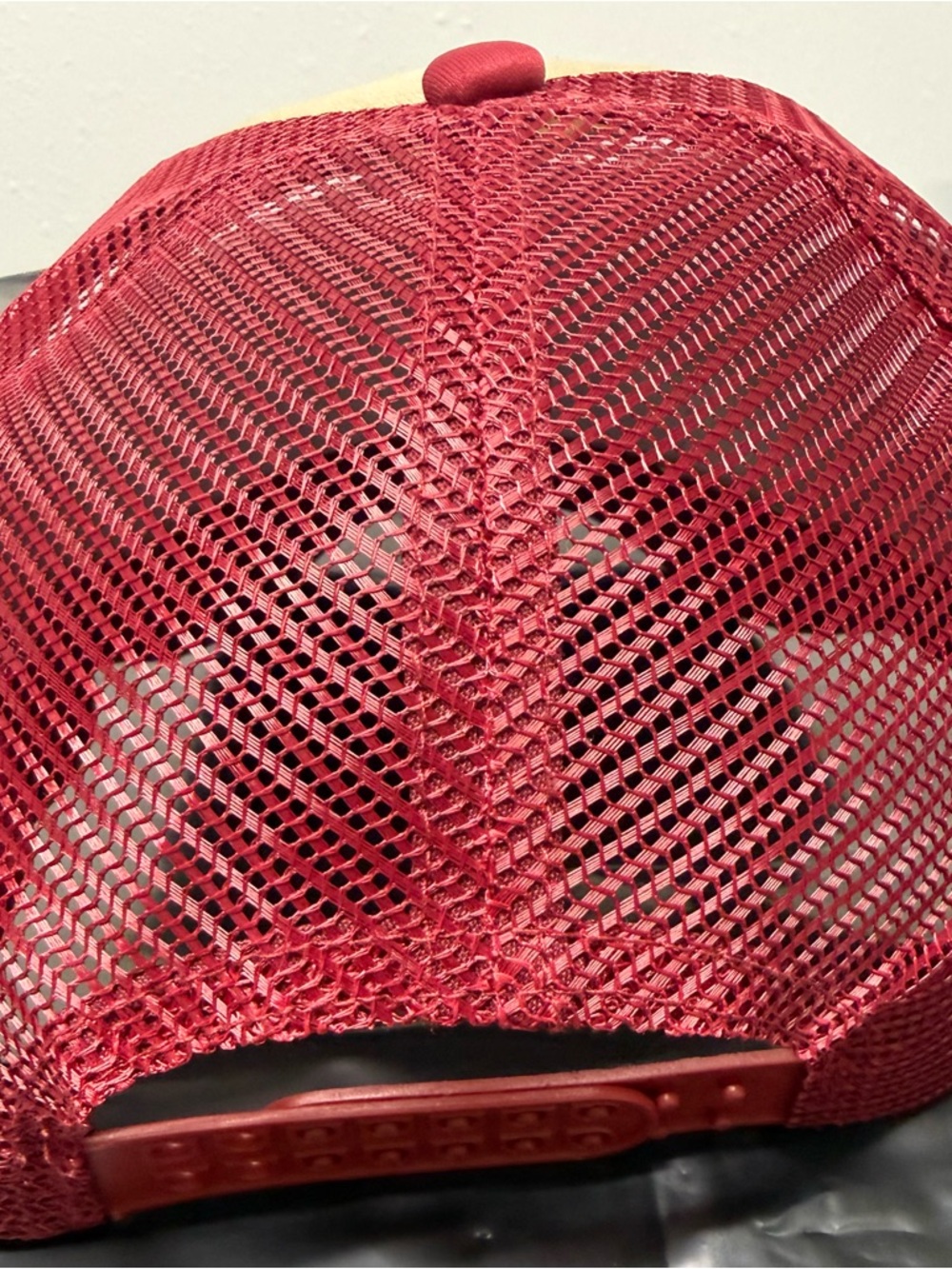 Soda Red and Cream Trucker Hat - Picture 2 of 2